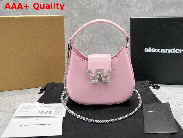 Alexander Wang W Legacy Micro Hobo Bag in Pink Leather Replica