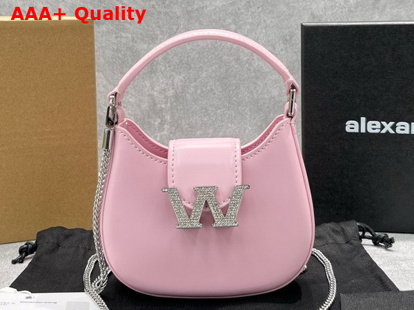Alexander Wang W Legacy Micro Hobo Bag in Pink Leather Replica
