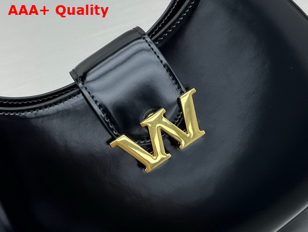 Alexander Wang W Legacy Small Hobo Bag in Black Leather with Gold Metal W Replica