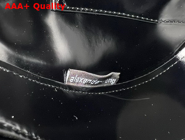 Alexander Wang W Legacy Small Hobo Bag in Black Leather with Gold Metal W Replica