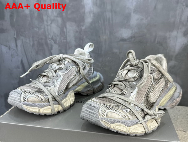 Balenciaga 3XL Sneaker in Light Beige Mesh and Polyurethane Replica