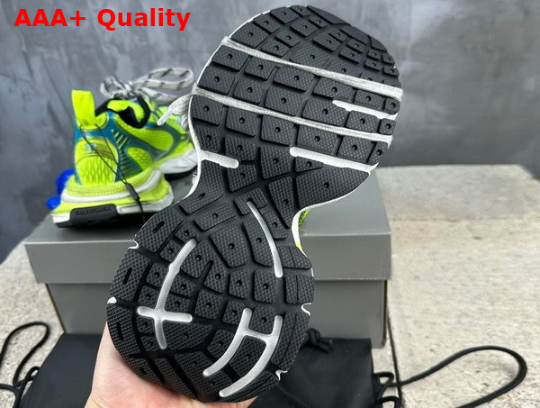 Balenciaga 3XL Sneaker in Neon Yellow and Blue Mesh and Polyurethane Replica