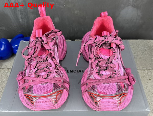 Balenciaga 3XL Sneaker in Pink Mesh and Polyurethane Replica