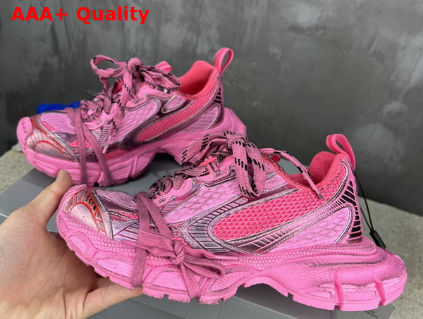 Balenciaga 3XL Sneaker in Pink Mesh and Polyurethane Replica