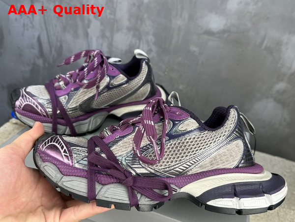 Balenciaga 3XL Sneaker in Purple and Grey Mesh and Polyurethane Replica