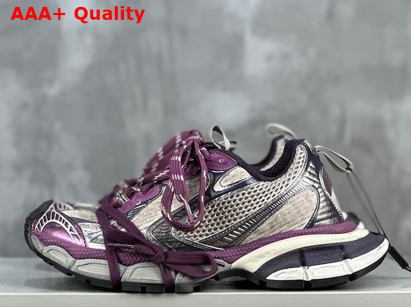 Balenciaga 3XL Sneaker in Purple and Grey Mesh and Polyurethane Replica