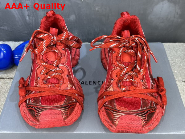Balenciaga 3XL Sneaker in Red Mesh and Polyurethane Replica