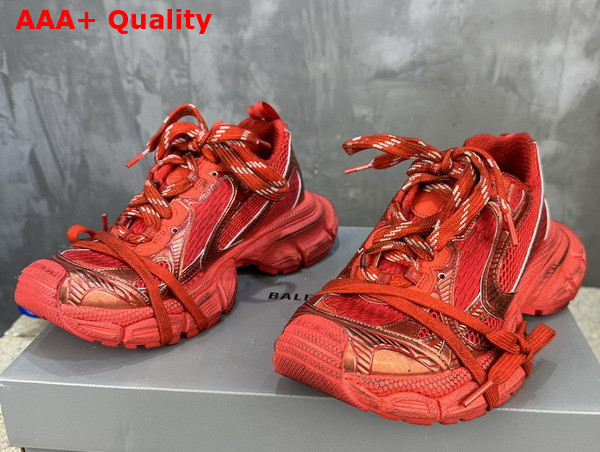 Balenciaga 3XL Sneaker in Red Mesh and Polyurethane Replica