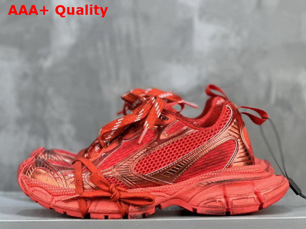 Balenciaga 3XL Sneaker in Red Mesh and Polyurethane Replica