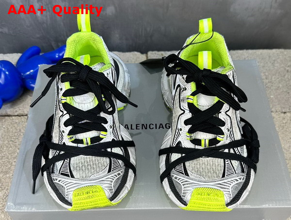 Balenciaga 3XL Sneaker in White Black and Neon Yellow Mesh and Polyurethane Replica
