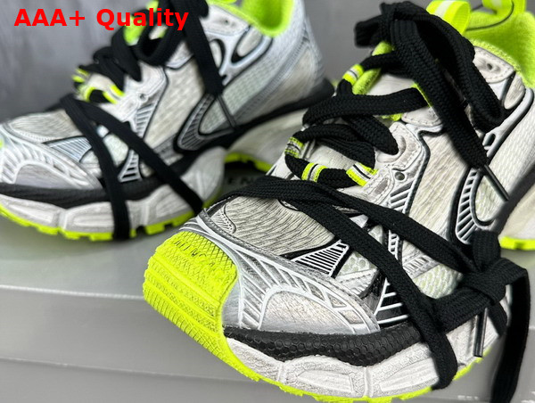 Balenciaga 3XL Sneaker in White Black and Neon Yellow Mesh and Polyurethane Replica