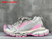 Balenciaga 3XL Sneaker in White Grey and Pink Mesh and Polyurethane Replica
