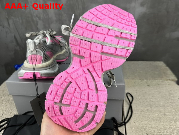 Balenciaga 3XL Sneaker in White Grey and Pink Mesh and Polyurethane Replica
