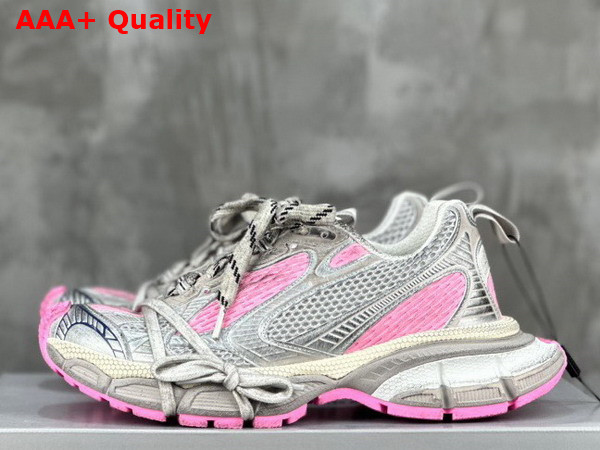 Balenciaga 3XL Sneaker in White Grey and Pink Mesh and Polyurethane Replica