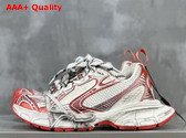 Balenciaga 3XL Sneaker in White and Red Mesh and Polyurethane Replica