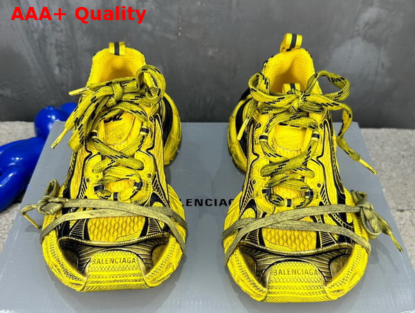 Balenciaga 3XL Sneaker in Yellow and Black Mesh and Polyurethane Replica