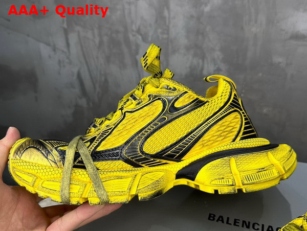 Balenciaga 3XL Sneaker in Yellow and Black Mesh and Polyurethane Replica