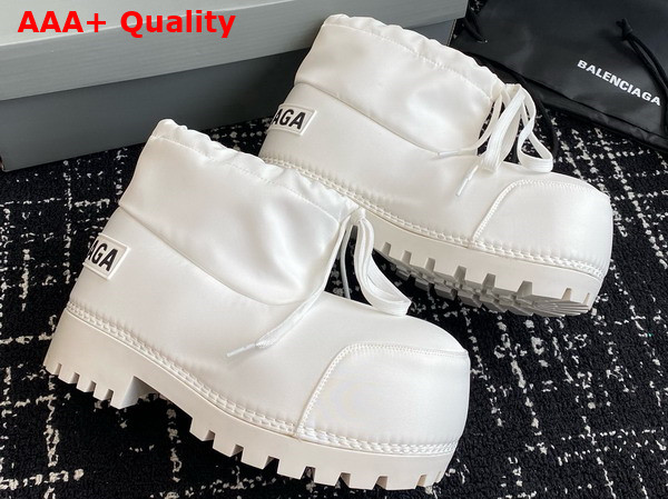 Balenciaga Alaska Ankle Boot in White Nylon Replica