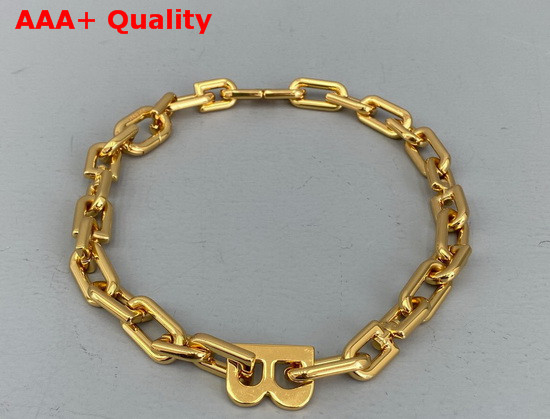 Balenciaga B Chain Necklace Gold Replica