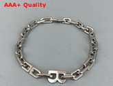 Balenciaga B Chain Necklace Silver Replica