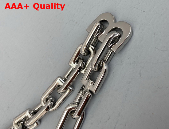 Balenciaga B Chain Necklace Silver Replica