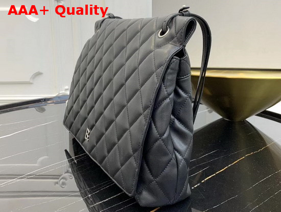 Balenciaga B Large Shoulder Bag in Black Quilted Nappa Calfskin Replica