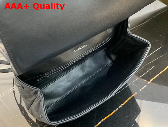 Balenciaga B Medium Shoulder Bag in Black Quilted Nappa Calfskin Replica
