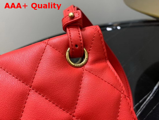 Balenciaga B Medium Shoulder Bag in Red Quilted Nappa Calfskin Replica