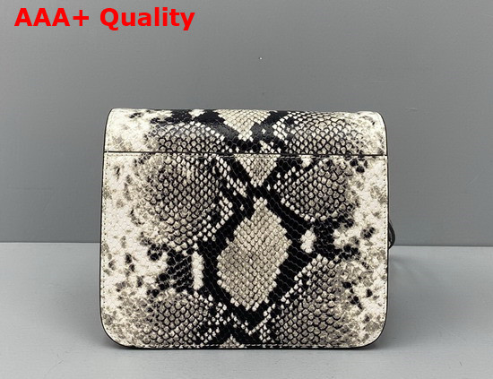 Balenciaga B Small Bag in Black and White Python Printed Calfskin Replica