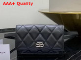 Balenciaga BB Belt Bag in Black Quilted Nappa Calfskin Replica