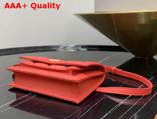 Balenciaga BB Belt Bag in Red Quilted Nappa Calfskin Replica