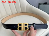 Balenciaga BB Soft Belt in Black Peach Lambskin Aged Gold Hardware Replica