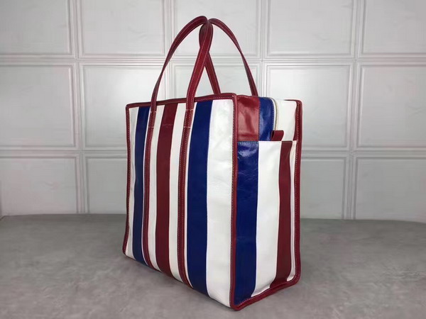 Balenciaga Bazar Shopper M Multicolored Stripes For Sale