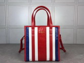 Balenciaga Bazar Shopper XS Multicolored Arena Leather Stripes For Sale