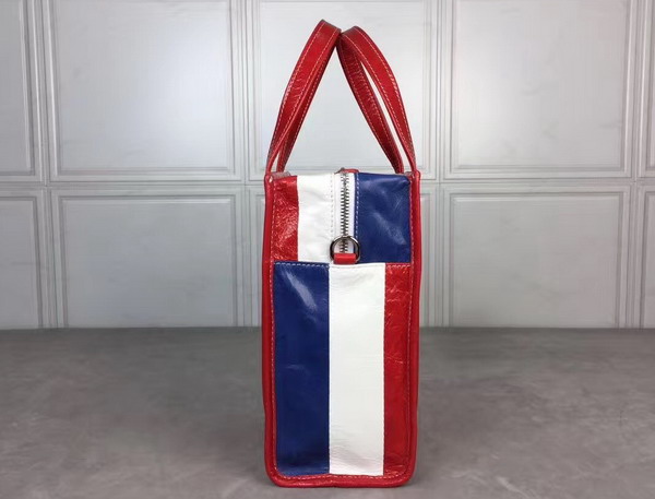 Balenciaga Bazar Shopper XS Multicolored Arena Leather Stripes For Sale