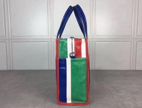 Balenciaga Bazar Shopper XS Multicolored Stripes For Sale