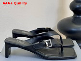 Balenciaga Bel Air 50mm Sandal in Black Smooth Calfskin Replica