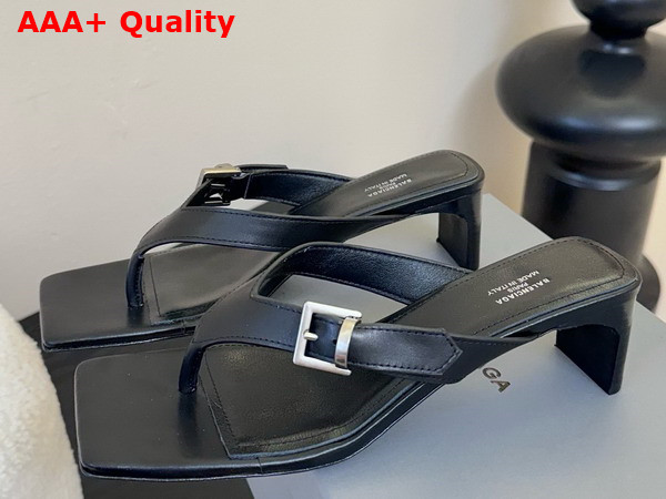Balenciaga Bel Air 50mm Sandal in Black Smooth Calfskin Replica