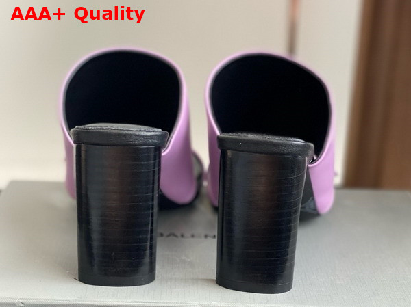 Balenciaga Bel Air 80mm Sandal in Light Purple Smooth Calfskin Replica