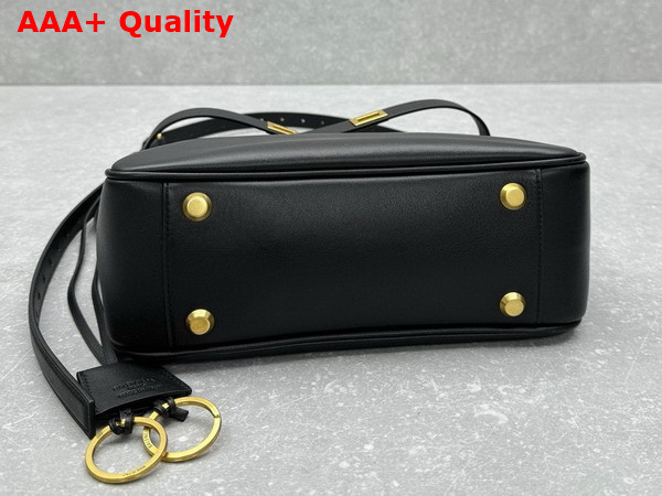 Balenciaga Bel Air Small Hobo Bag in Black Smooth Calfskin Replica