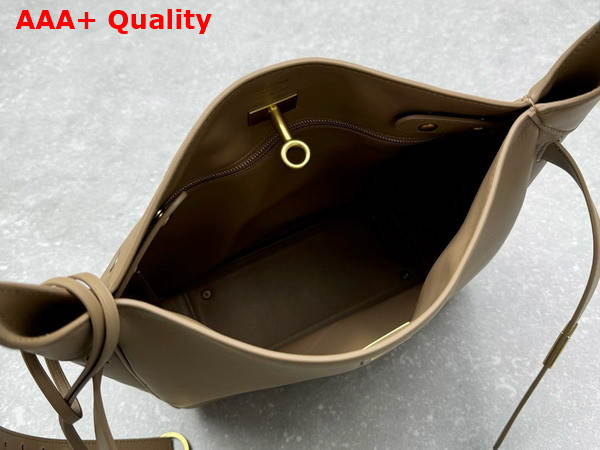 Balenciaga Bel Air Small Hobo Bag in Latte Smooth Calfskin Replica
