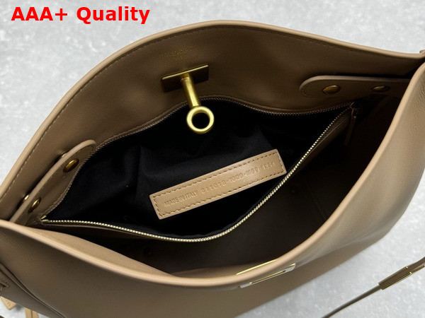 Balenciaga Bel Air Small Hobo Bag in Latte Smooth Calfskin Replica