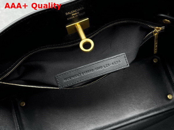 Balenciaga Bel Air Small Shoulder Bag in Black Smooth Calfskin Replica