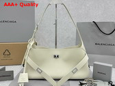Balenciaga Bel Air Small Shoulder Bag in Soya Smooth Calfskin Replica