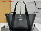 Balenciaga Biarritz Medium Tote Bag in Black Smooth Calfskin Replica