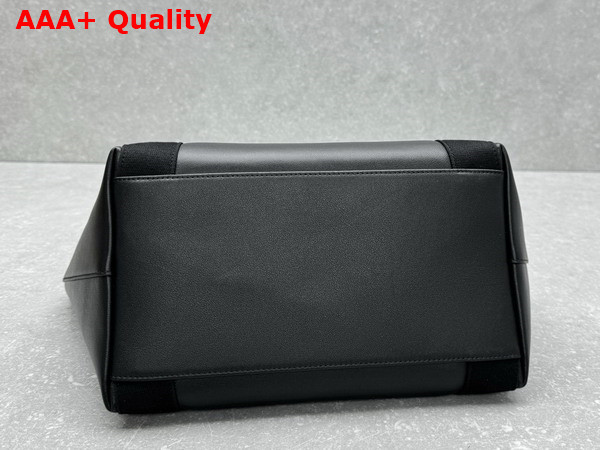 Balenciaga Biarritz Medium Tote Bag in Black Smooth Calfskin Replica