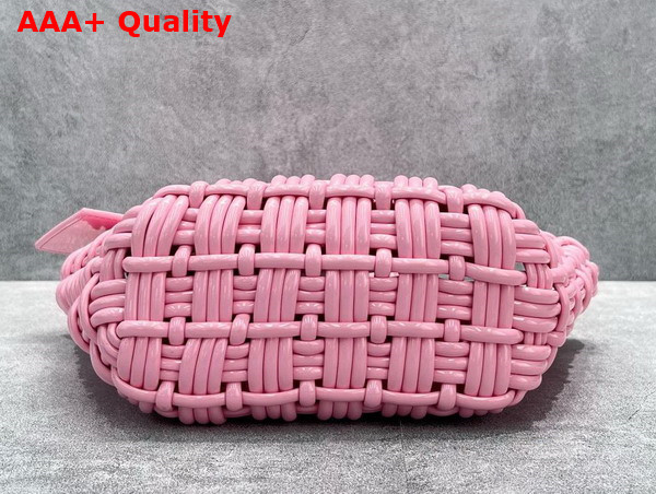 Balenciaga Bistro XXS Basket With Strap in Pink Varnished Fake Calfskin Replica