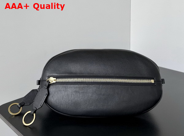 Balenciaga Bolero Bowling Bag Mini in Black Smooth Calfskin and Plum Nappa Lambskin Lining Replica