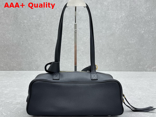 Balenciaga Carrie Bowling Bag Small in Black Calfskin Replica