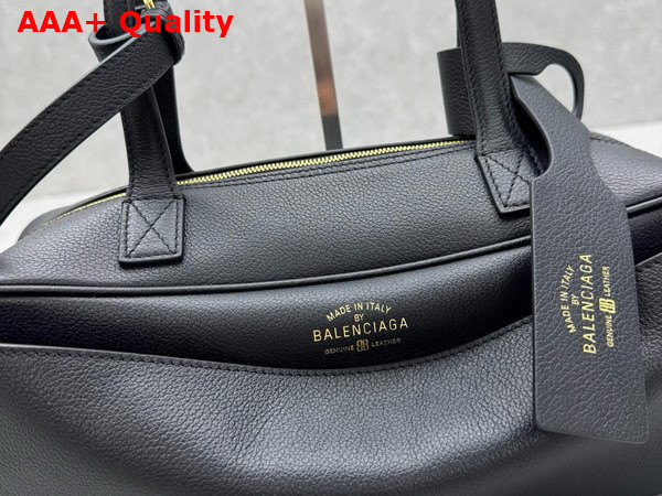 Balenciaga Carrie Bowling Bag Small in Black Calfskin Replica